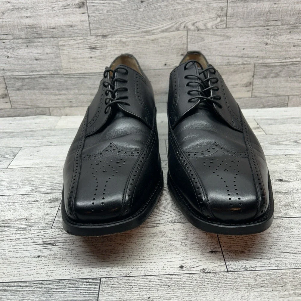 Florsheim Imperial Oxford Black Leather Wingtip Shoes 18193 Men Size‎ 11.5D